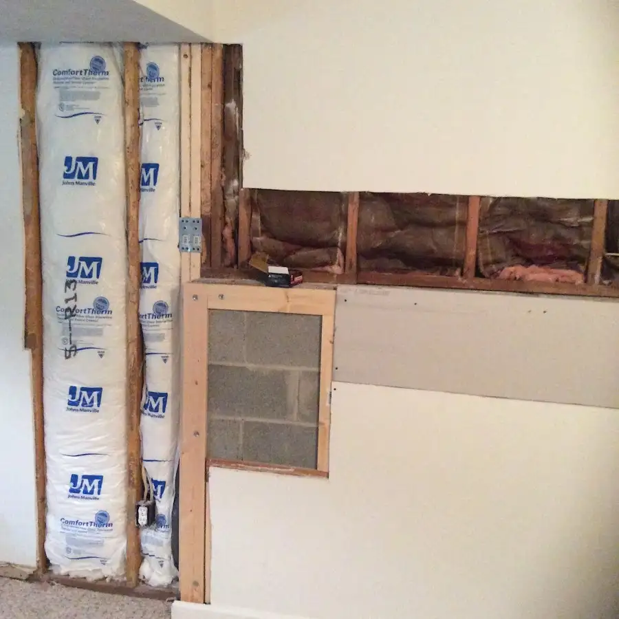 Wall insulation replacement during Odor Removal & Deodorization in Hickory Hills